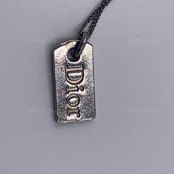 Authentic Dior Logo Metallic Black Bracelet - Picture 14 of 15